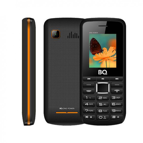 Мобильный телефон BQ One Power (BQ-1846) 1.77"/128x160/2000mAh/Mini-SIM/2G/MicroSD черно-оранжевый