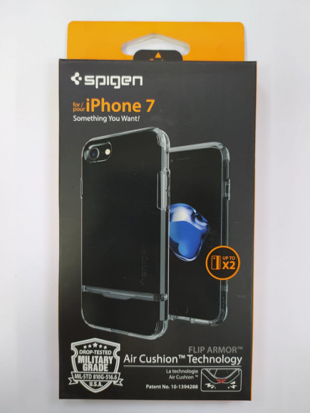 Чехол Spigen для iPhone 7 Flip Armor, ультра - черный (042CS20844)