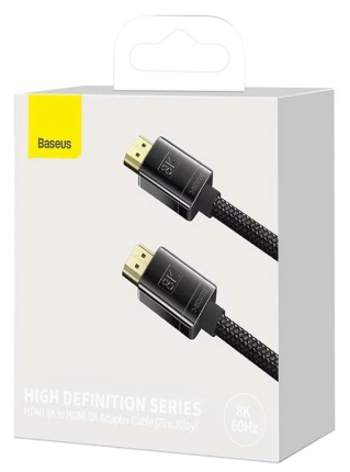 Baseus High Definition Series HDMI 8K to HDMI 8K Adapter Cable 1м (WKGQ000001) черный