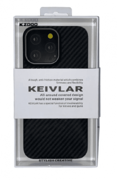 Накладка для i-Phone 15 Pro Max K-Doo Kevlar пластик черная