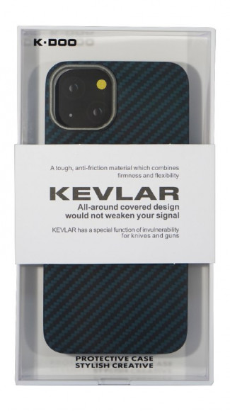 Накладка для iPhone 13 K-Doo Kevlar пластик синяя