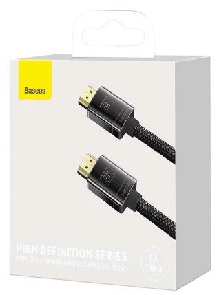 Baseus High Definition Series HDMI 8K to HDMI 8K Adapter Cable 2м (WKGQ000101) черный