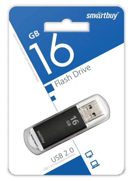 USB флеш накопитель Smartbuy 16GB V-Cut Black (SB16GBVC-K)