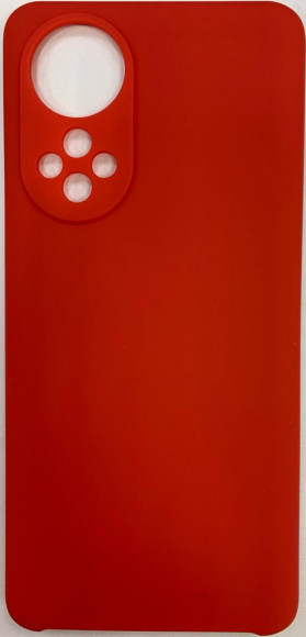 Накладка для Huawei Honor 50/Nova 9 Silicone cover без логотипа красная
