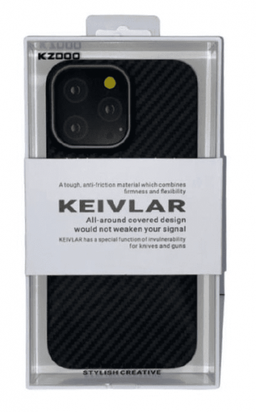 Накладка для i-Phone 15 Pro K-Doo Kevlar пластик черная