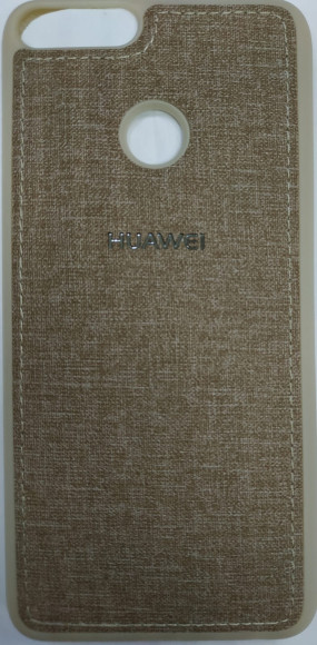 Накладка для Huawei P Smart (2018) силиконовая ткань с логотипом в ассортименте