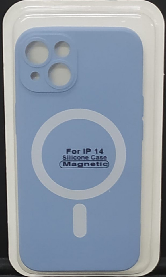 Накладка для iPhone 14 6.1" Magsafe силикон лаванда