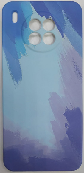Накладка для Huawei Honor 50 Lite силикон перламутр разноцветный
