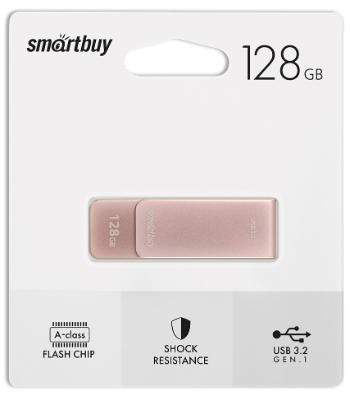 USB 3.0/3.2 Gen.1 накопитель Smartbuy 128GB M1 Metal Apricot (SB128GM1A)