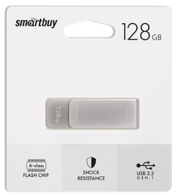 USB 3.0/3.2 Gen.1 накопитель Smartbuy 128GB M1 Metal Grey (SB128GM1G)