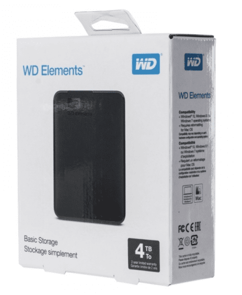 Внешний жесткий диск 4TB WD Elements