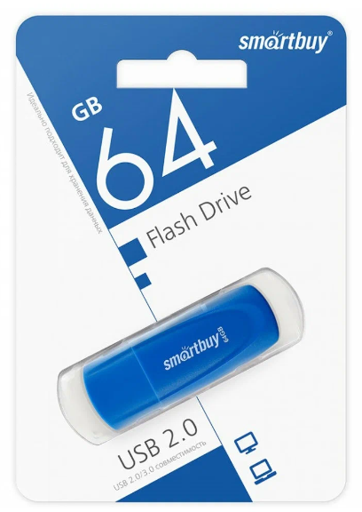 USB флеш накопитель Smartbuy 64GB Scout (SB064GB2SCB) синий