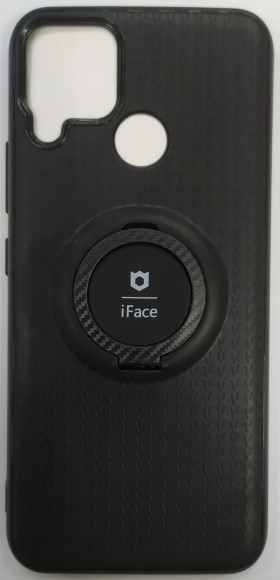 Чехол-накладка для Xiaomi Realme C25S силикон iface с держателем черный