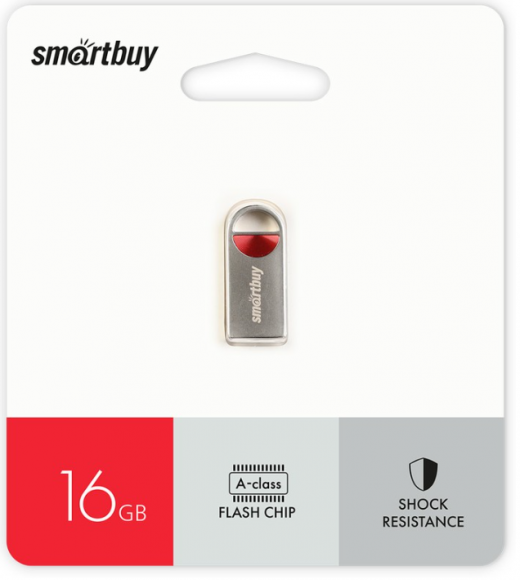 USB флеш накопитель Smartbuy 016GB MC8 Metal Red (SB016GBMC8)