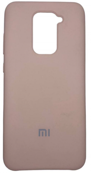Накладка для Xiaomi Redmi Note 9 Silicone cover пудро