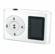 MP3 плеер MP01+FM с дисплеем, серебристый
