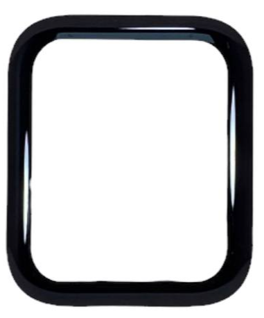 Защитное стекло для Apple watch "44" полный клей 3D чёрное