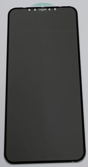 Защитное стекло для iPhone 11 Pro Max/XS Max 6.5" Анти-Шпион чёрное