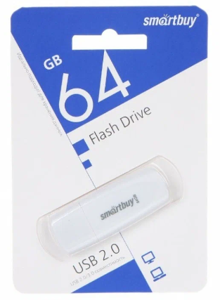 USB флеш накопитель Smartbuy 64GB Scout (SB064GB2SCW) белый
