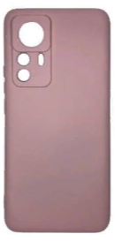 Накладка для Xiaomi Mi 12T Pro Silicone cover без логотипа пудро