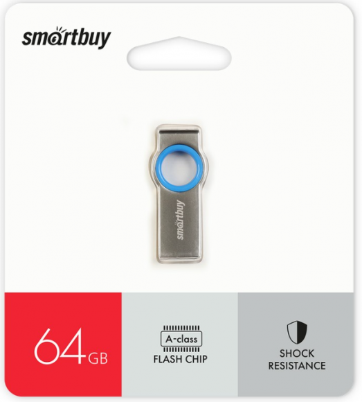 USB флеш накопитель Smartbuy 064GB MC2 Metal Blue (SB064GBMC2)