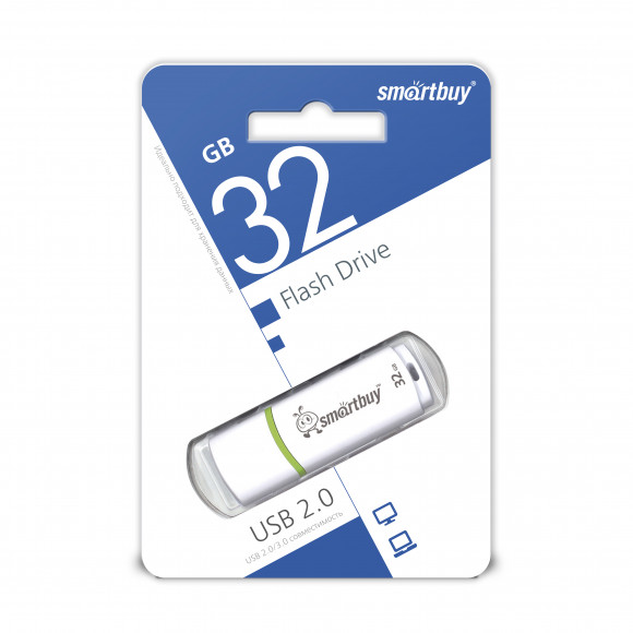 USB флеш накопитель Smartbuy 32GB Crown White (SB32GBCRW-W)
