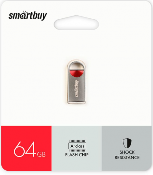 USB флеш накопитель Smartbuy 064GB MC8 Metal Red (SB064GBMC8)