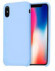 Накладка для iPhone X Hoco Pure series силиконовая, светло-голубая