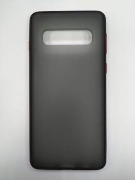 Накладка для Samsung Galaxy S10 силикон матовая бока цветные ассортимент