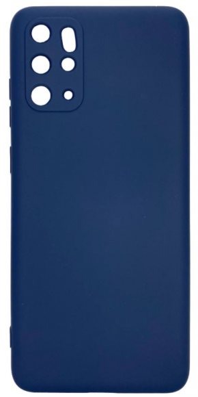 Накладка для Samsung Galaxy S20 plus Silicone cover темно-синяя