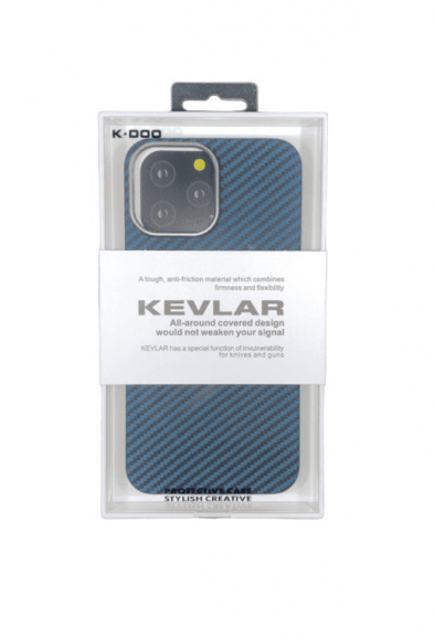 Накладка для iPhone 13 Pro Max K-Doo Kevlar пластик синяя