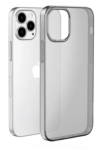 Чехол для iPhone 13 Pro Hoco Light силиконовый тонкий темно-прозрачный
