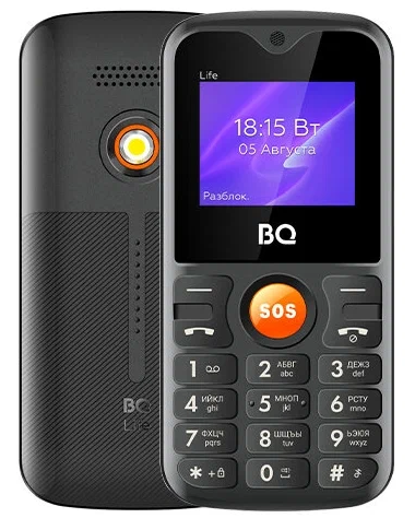 Мобильный телефон BQ 1853 Life черно-оранжевый