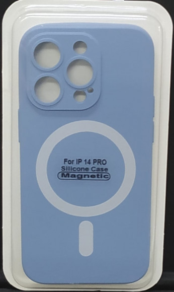 Чехол для iPhone 14 Pro 6.1" Magsafe силикон лаванда