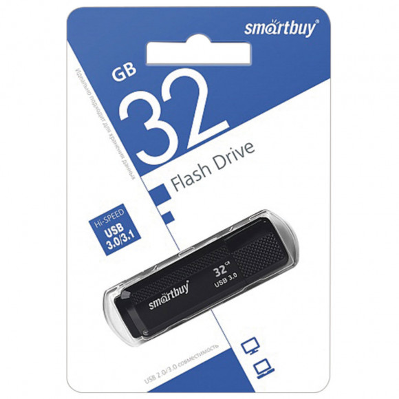 3.0 USB флеш накопитель Smartbuy 32GB Dock Black (SB32GBDK-K3)