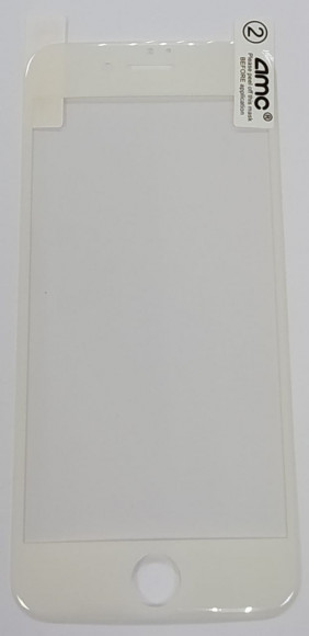Защитное стекло для iPhone 7/8 AMC NANO пленка 3D белое