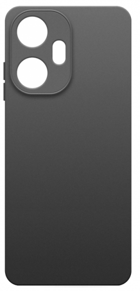 Чехол-накладка для Realme C55 силикон матовый чёрный