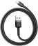 Кабель Baseus Cafule special edition USB - Lightning (CALKLF-CG1), 2 м, черный/серый