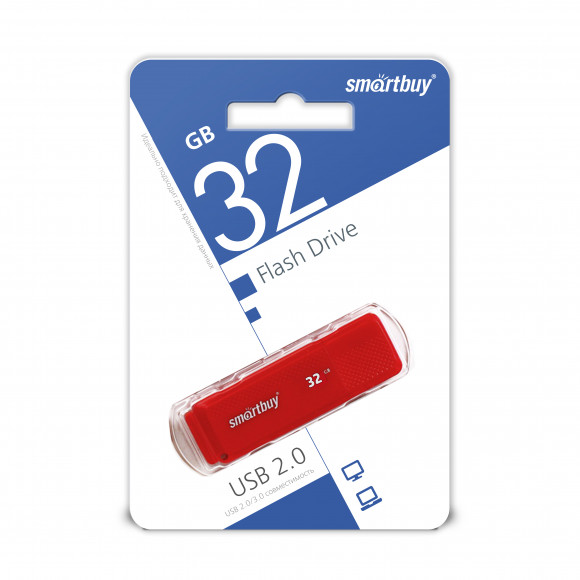 USB флеш накопитель Smartbuy 32GB Dock Red (SB32GBDK-R)
