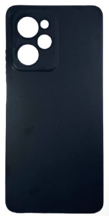 Чехол-накладка для Xiaomi Pocophone X5 Pro силикон матовый чёрный