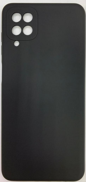 Накладка для Samsung Galaxy A22S Silicone cover без логотипа черная
