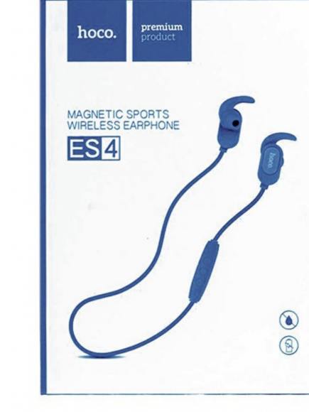 Bluetooth-гарнитура Hoco ES4 Magnetic Sports V4.0 IPX4 синий