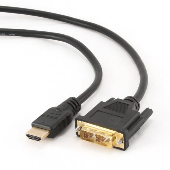 Кабель HDMI -DVI 2.0 Cablexpert длина 1.8м. (CC-HDMI-DVI-6)