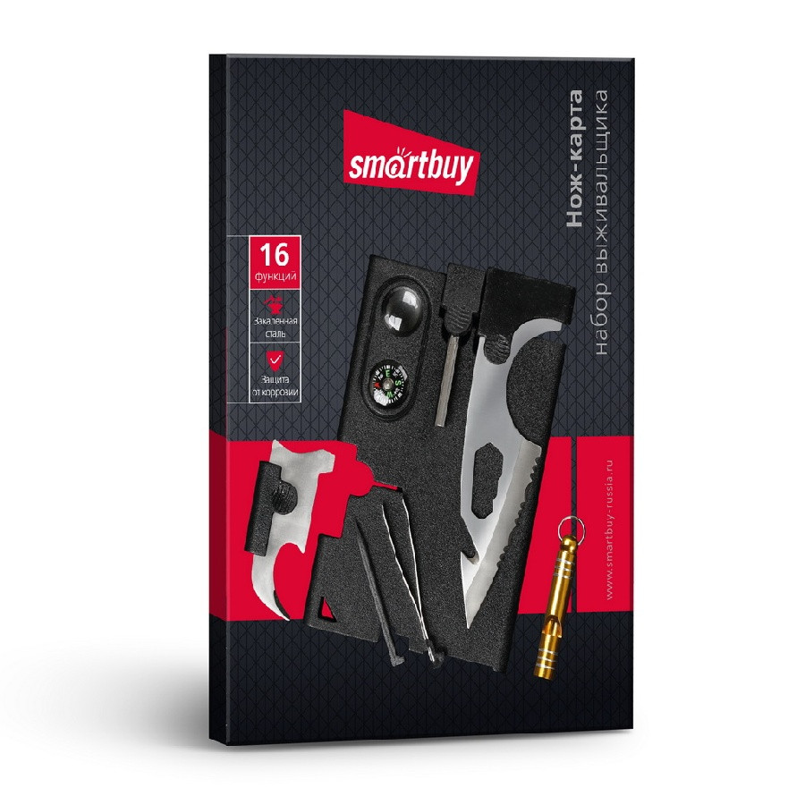 Набор нож-карточка (16 функций) Smartbuy Tools