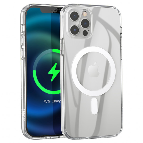 Чехол Hoco для iPhone 14 Plus Magnetic case силиконовый прозрачный