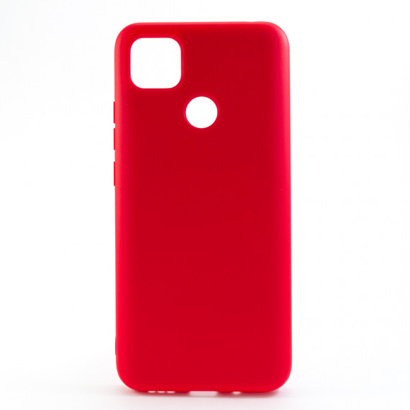 Накладка для Xiaomi Redmi 9C Silicone cover без логотипа красная
