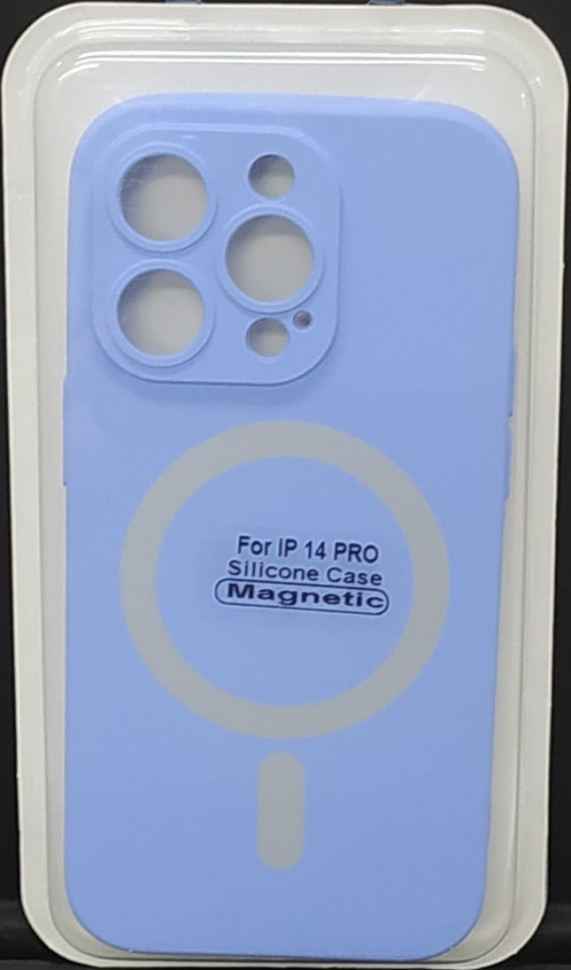 Накладка для iPhone 14 Pro 6.1" Magsafe силикон сиреневая