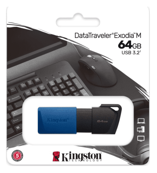 3.0/3.2 USB флеш накопитель Kingston Exodia 64GB (DTXM/64GB) черный