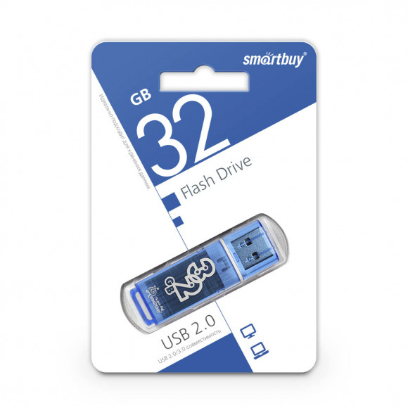 USB флеш накопитель Smartbuy 32GB Glossy Blue SB32GBGS-B