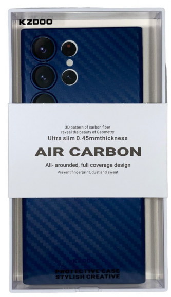 Накладка для Samsung Galaxy S23 Ultra K-Doo Air Carbon пластик синяя
